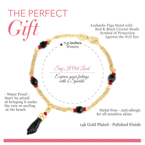 Unisex Azabache Bracelet Evil Eye Protection for Baby Kids and Adults - Pulsera Proteccion